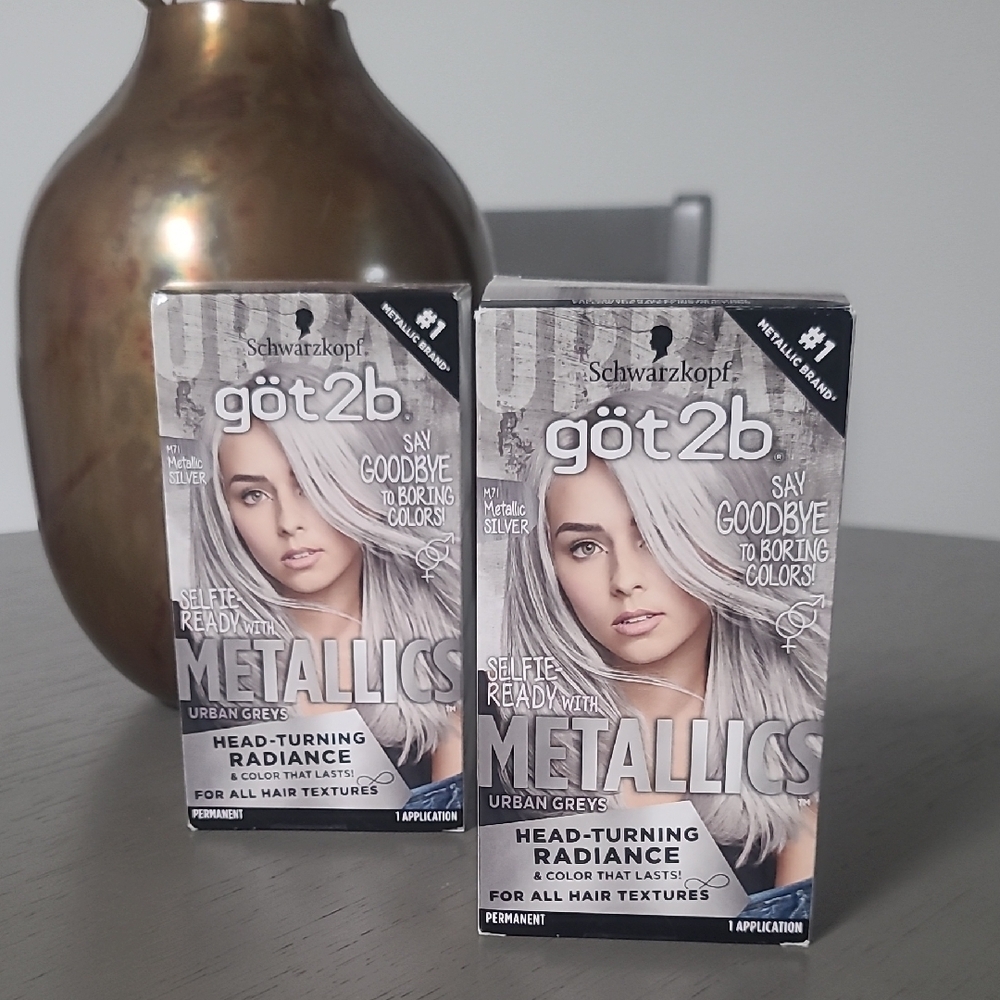 Schwarzkopf got2b Metallics Hair Color - Metallic Silver Set Of 2